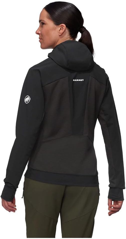 Mammut Damen Aenergy SO Hybrid Hoodie Jacke Softshelljacke Outdoorjacke M Schwarz, M Schwarz