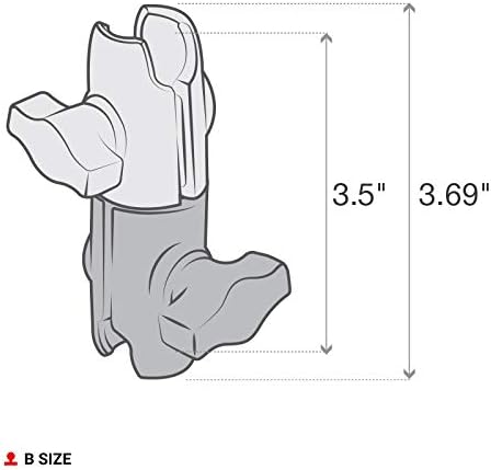 RAM Mount RAP-B-200-12U Verbundstoff-Verbindungsarm mit 360° Drehgelenk - B-Kugel (1 Zoll)