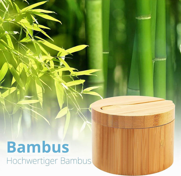 Gewürz Aufbewahrungsbox, Gewürzglas Salzdose mit Löffel, Küchensalz-Pfeffer-Gewürzkeller-Aufbewahrun