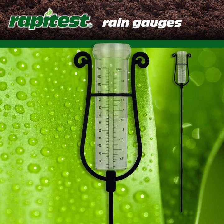 Luster Leaf 1640 Rainfall Gauge,Black Kunststoff-Regenmass mit Einsatz, Kunststoff-Regenmass mit Ein