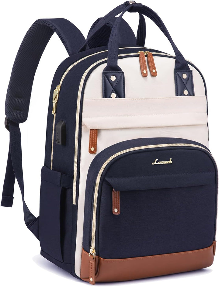LOVEVOOK Rucksack Damen Laptop Rucksack 15.6 Zoll Schulrucksack Mädchen Teenager Wasserdicht Schulta
