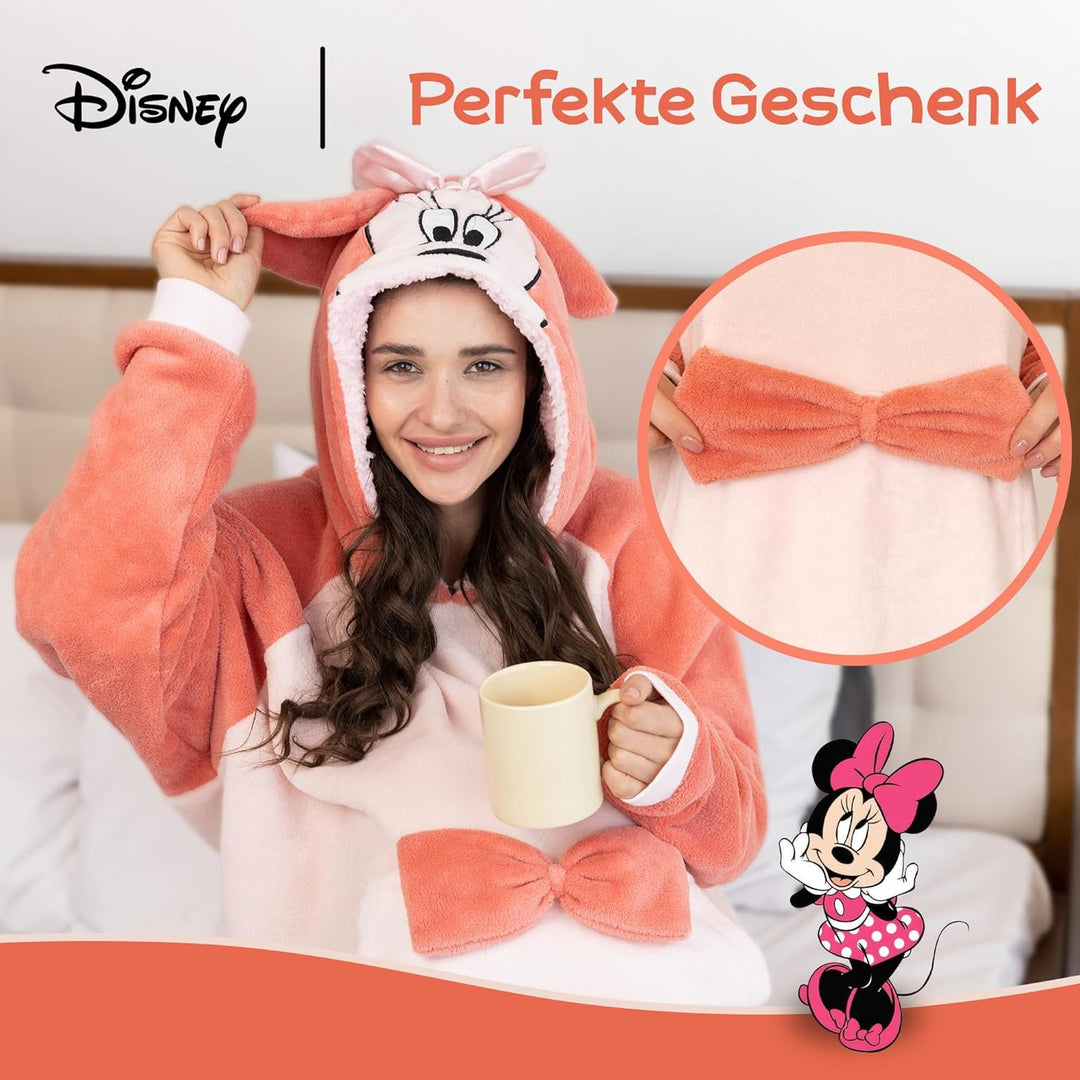 Disney Hoodie Damen Oversized Stitch Hoodie Übergrosser Flauschiger Kapuzenpullover - Lilo und Stitc
