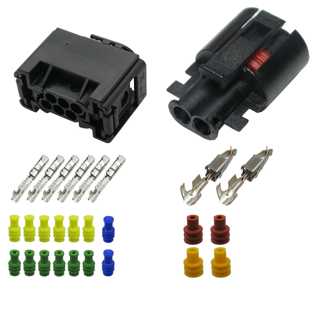 Reparatursatz Stecker Set 6-pol. und 2-pol. kompatibel zu Webasto 9011968A Kabelbaum Thermo Top C, E