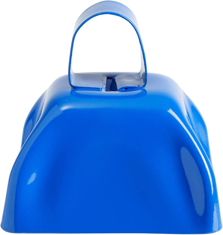 Blue Panda Kuhglocke Cowbell (Set, 12 Stück) - Laute Glocken mit Griffen - Zum Anfeuern bei Sportver