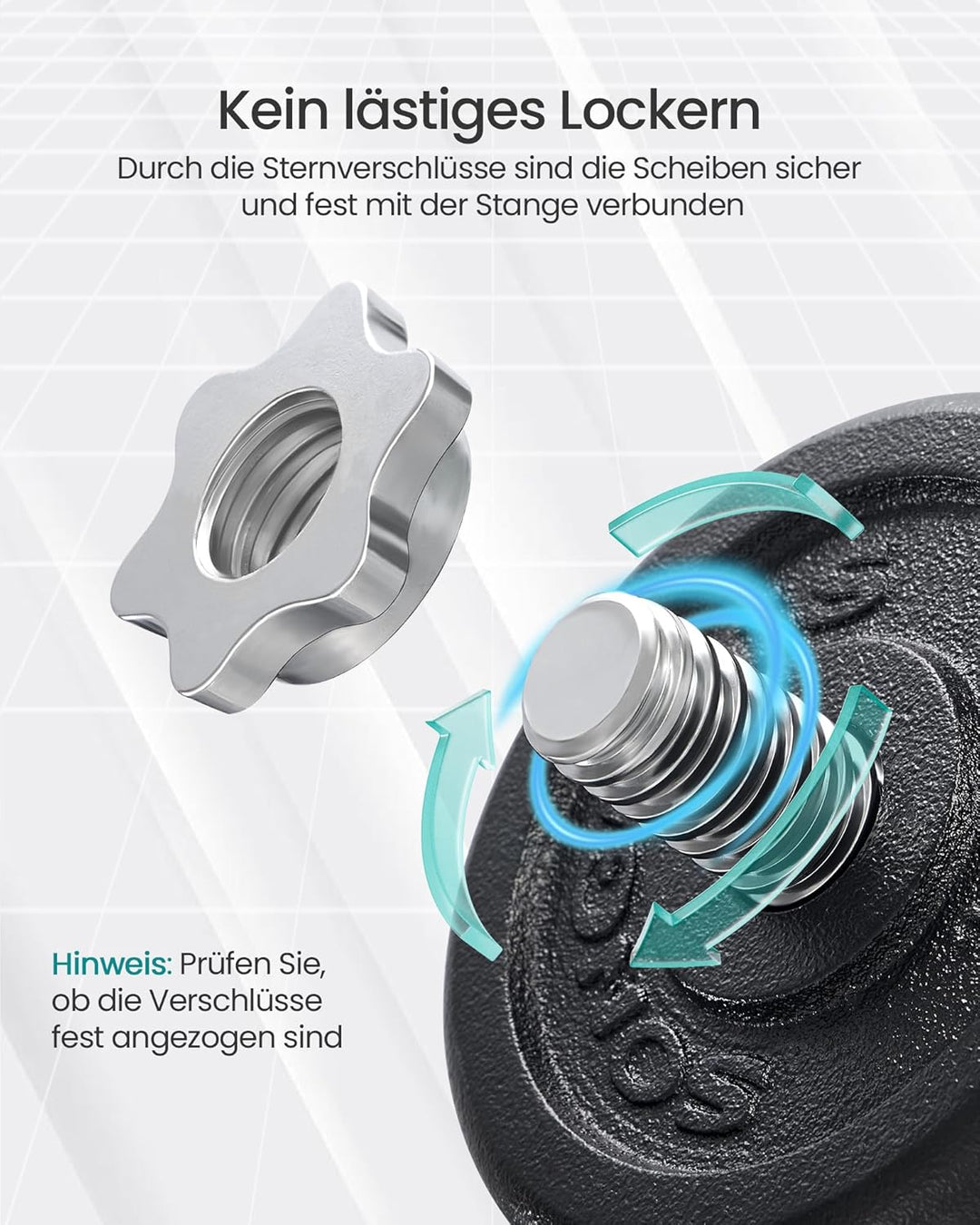 SONGMICS Hanteln, Hantelset aus Gusseisen, verstellbar, für Männer und Frauen, Workout, Fitnesstrain
