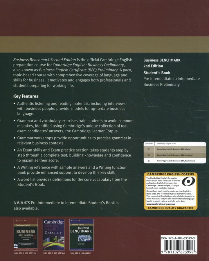 Business Benchmark Pre-intermediate - Intermediate Business Preliminary Student&