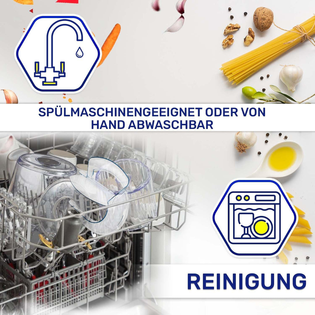 MONTERAL Spritzschutz Deckel für Küchenmaschine mit dem Originalcode AS00000538 für Kenwood Titanium
