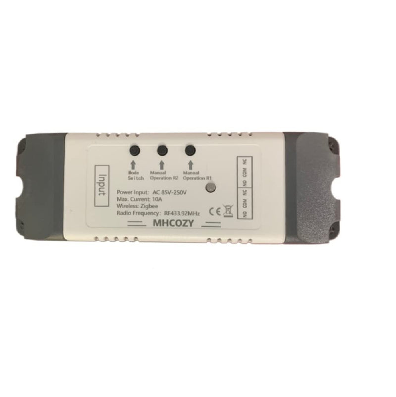 MHCOZY 2 Kanal 5V 85-250V ZigBee Smart Relais Schalter, einstellbare Selbstsperrung und Momentanbetr