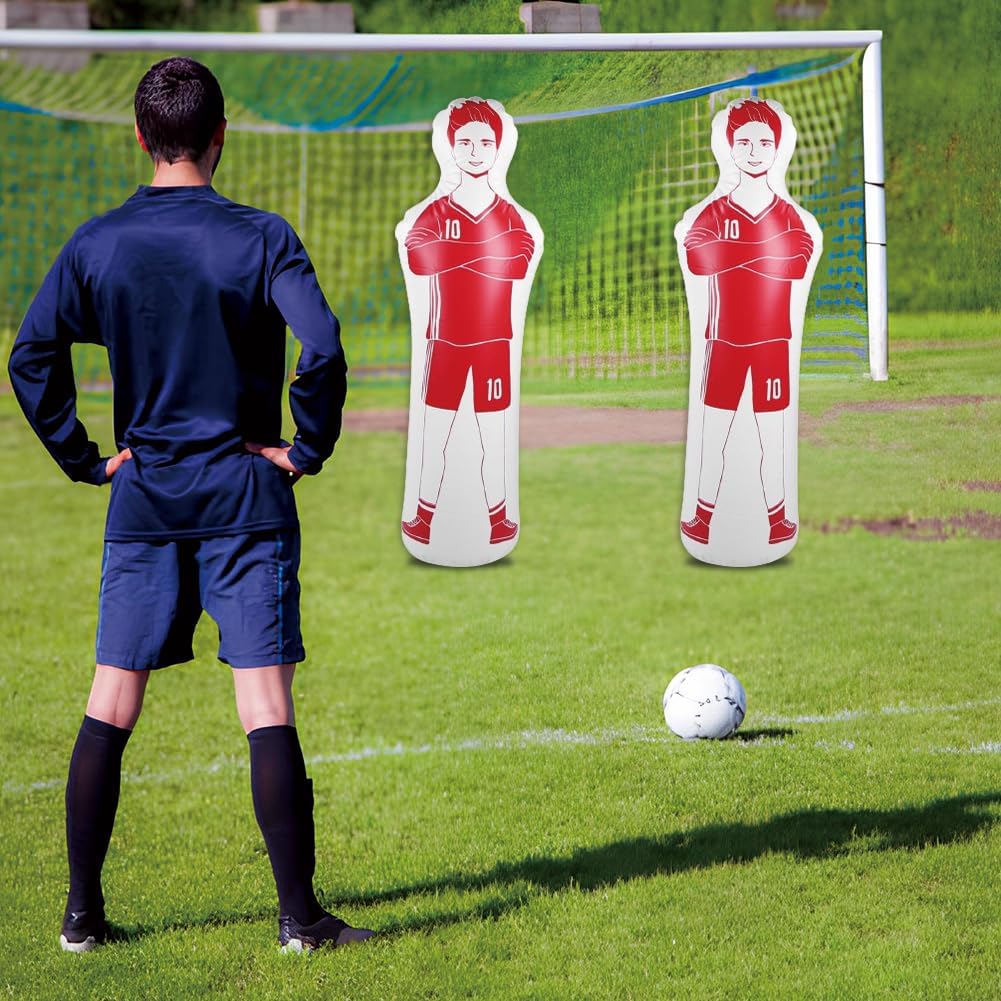 Aufblasbarer Fussball-Dummy, Fussball-Trainings-Dummy Tumbler Air Mannequin Free Kick Defender Wall
