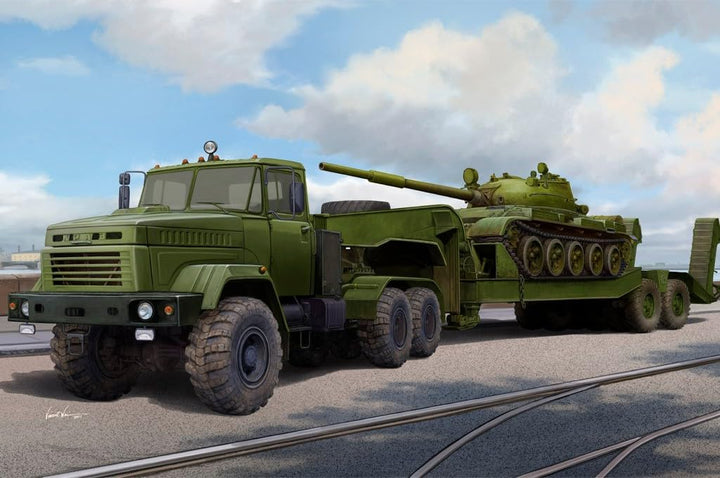 Hobby Boss 385513 Ukraine KrAZ-6446 Tractor w.MAZ/ChMZAP-5247G semitrailer 1/35 KrAZ 6446 mit MAZ/CH