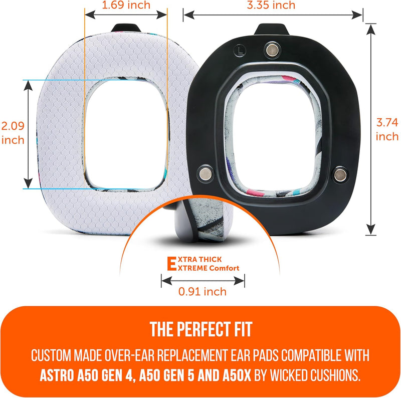 A50 WC Freeze A50 – Kühlgel-Ersatz-Ohrpolster nur für Astro A50 Gen 4 und Astro A50X, hergestellt vo