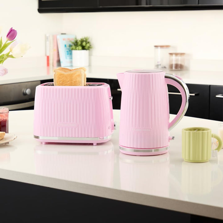 Russell Hobbs Toaster [für 2 Scheiben] Eden (6 Bräunungsstufen, Hebefunktion, Auftau-, Aufwärm- &amp; St