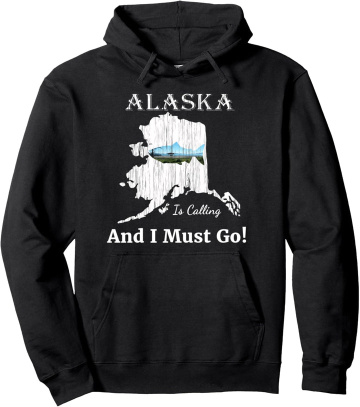 Fisch Alaska ruft und ich muss Souvenirs gehen Pullover Hoodie