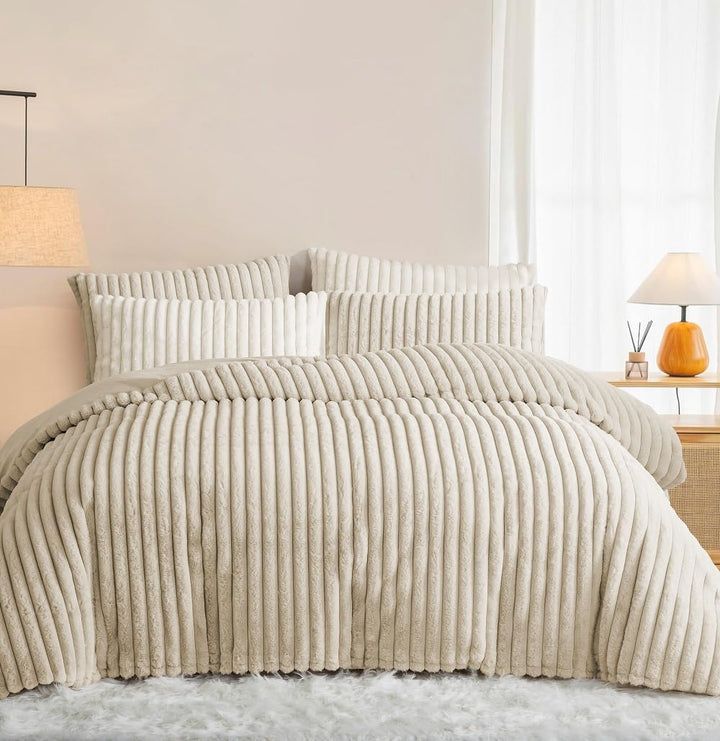 Lanqinglv Kissenbezug 40x80cm 2er Set Plüsch Biber Flanell Flauschig Zierkissenbezug Kissenhülle Dop