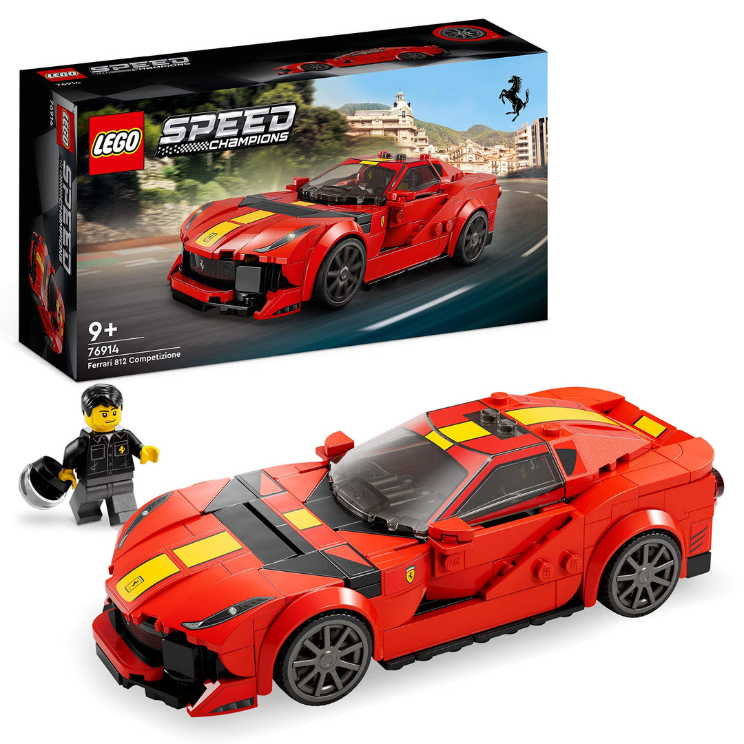 LEGO Speed Champions Ferrari 812 Competizione, Sportwagen und Spielzeug-Modell-Bausatz, Serie 2023,