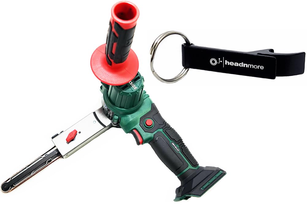 HEADNMORE® Schlüsselanhänger im Bundle mit PARKSIDE® 20V Akku Bandfeile PBFA 20-Li A1 ohne Akku u. L