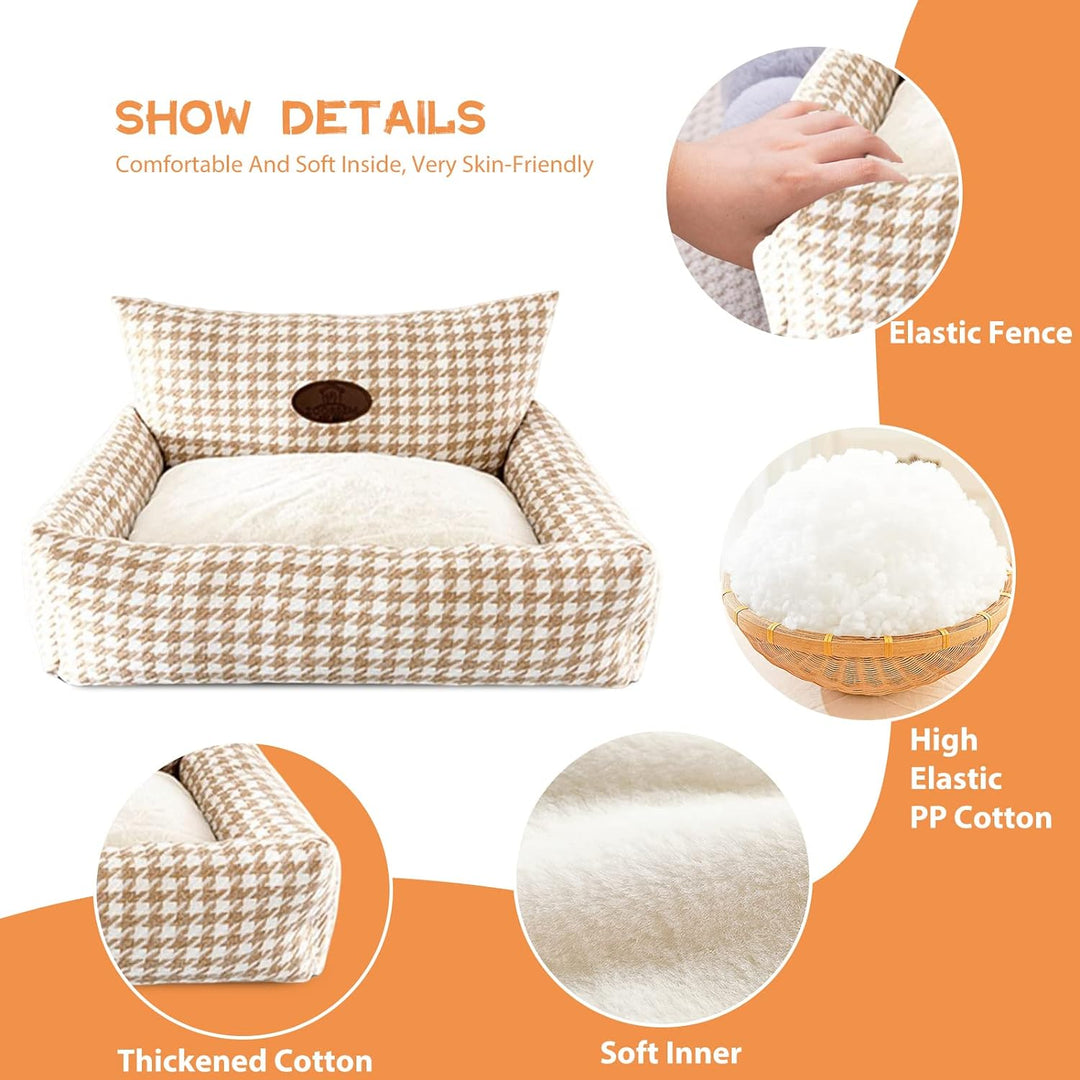 PETCUTE Orthopädisches Hundebett,Hundebett Mittelgrosse Hunde,Rutschfestes Hundebett Hundesofa,Super