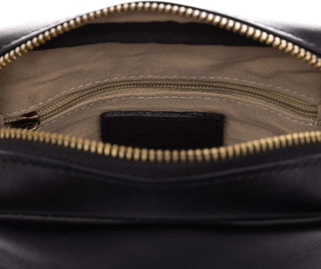 SID & VAIN Schultertasche DUBLIN aus Premium Leder I Handtasche Schultergurt klein für Herren und Da