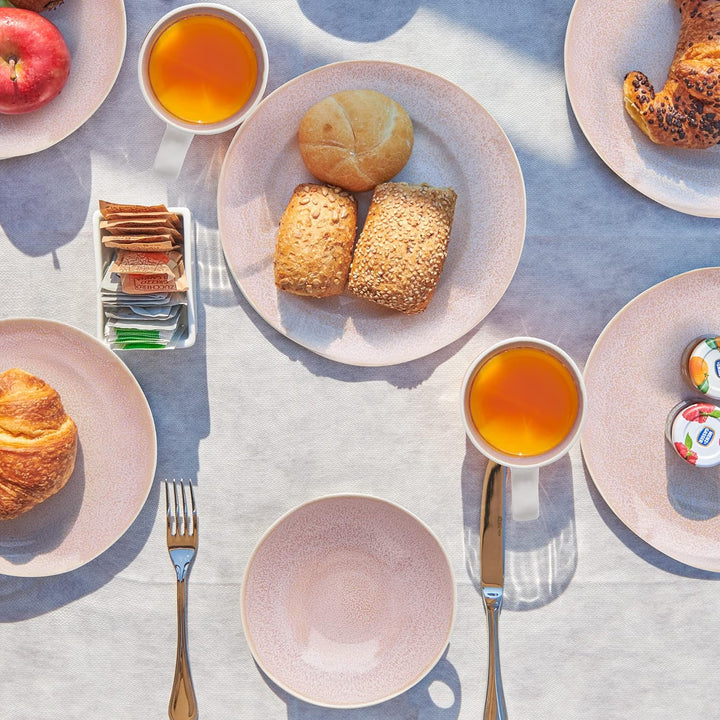 MIAMIO – 6 x 350 ml Kaffeetassen/Tassen Set aus Steingut Keramik Geschirr Set Handmade - Lumera Koll