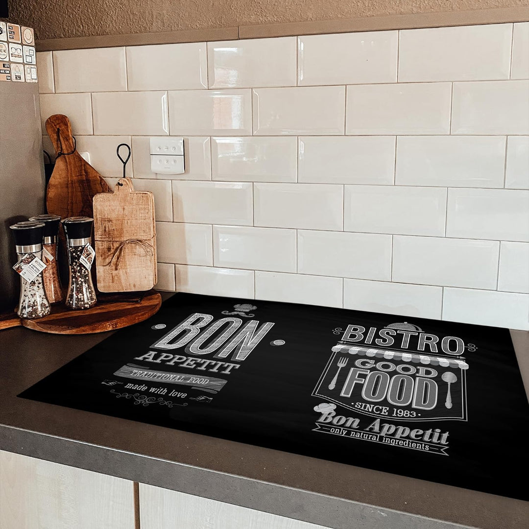 KitchenYeah© Herdabdeckplatte Einteilig Küche Herdabdeckung Ceranfeld Kochfeld Abdeckung Induktionsk