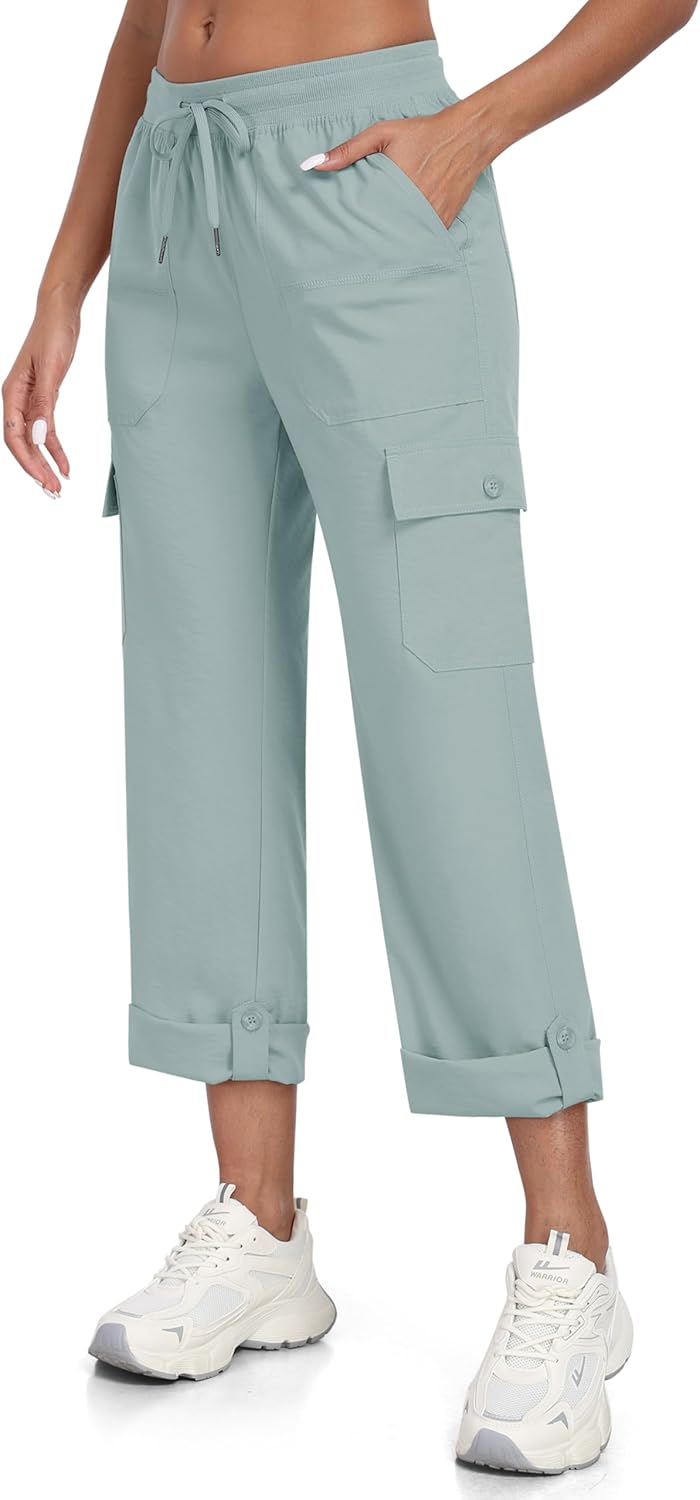 JINSHI Hosen Damen Cargohose Wanderhose Leichte Jogginghose Freizeithose Funktionshose Outdoorhose m