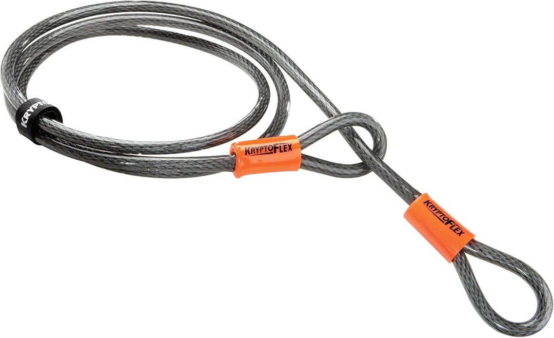 Kryptonite New York LS Fahrradschloss, robust, U-Form New-U 2017 Schloss + Schlaufenkabel 120 cm, Ne