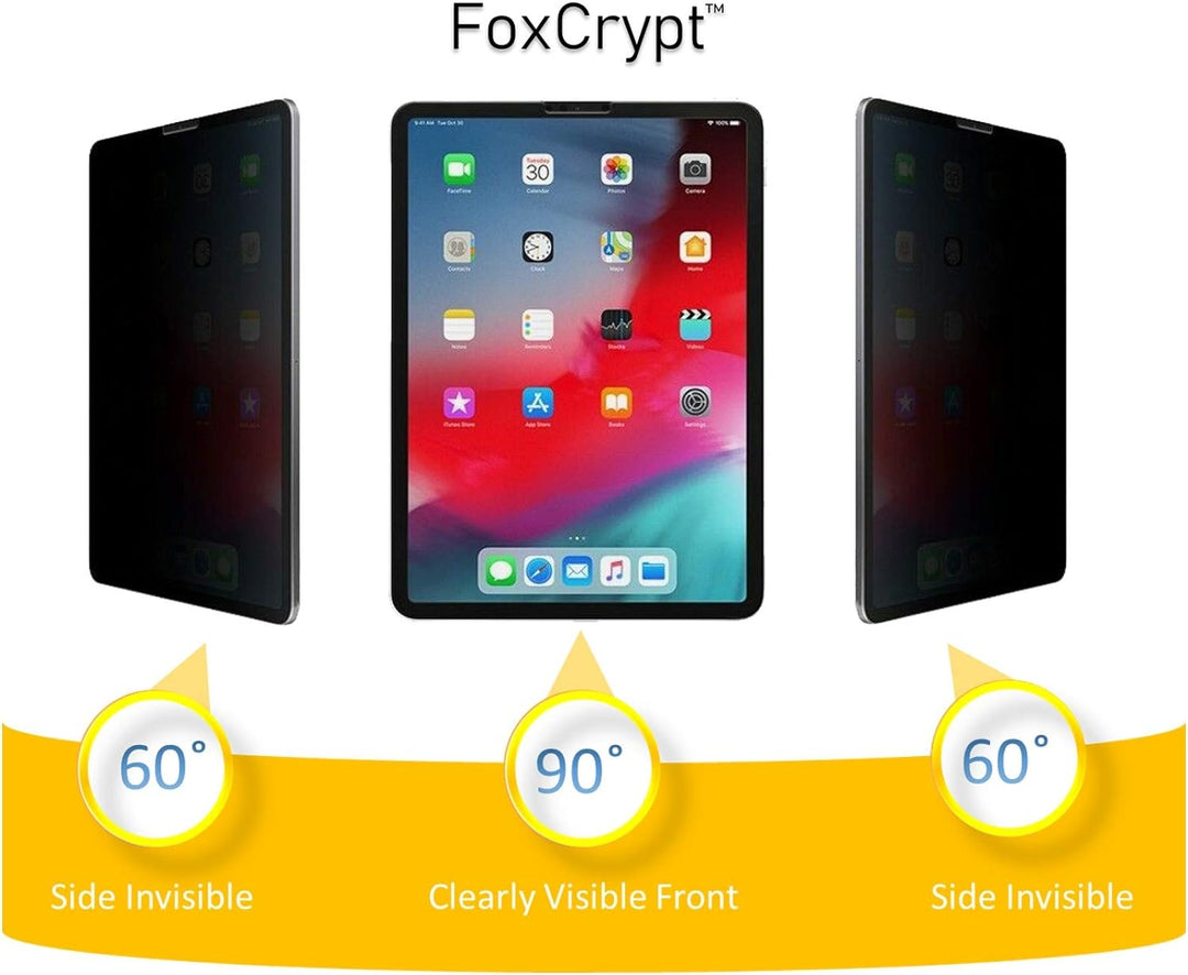 Foxcrypt Anti Spy Privacy Filter Blickschutzfolie Blickschutzfilter Panzerfolie für Apple iPad Pro 1