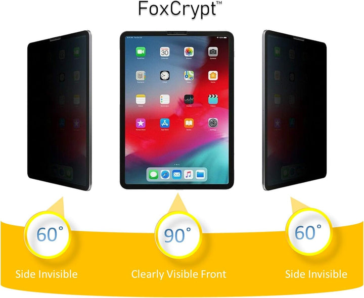 Foxcrypt Anti Spy Privacy Filter Blickschutzfolie Blickschutzfilter Panzerfolie für Apple iPad Pro 1