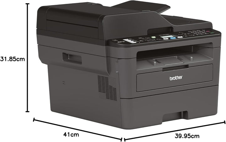 Brother MFCL2710DW 4-in-1 S/W-Multifunktionsgerät, Dunkelgrau/Schwarz, 30 Seiten/Min 30 Seiten/Min.