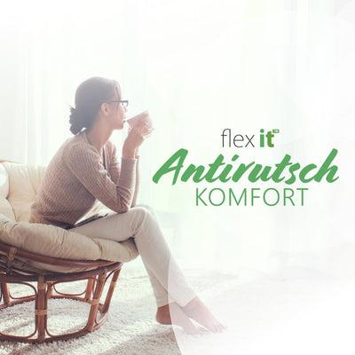 flex it® Basic - Antirutschmatte für Teppich 150x230 cm rutschfeste Teppich Antirutschunterlage Vlie