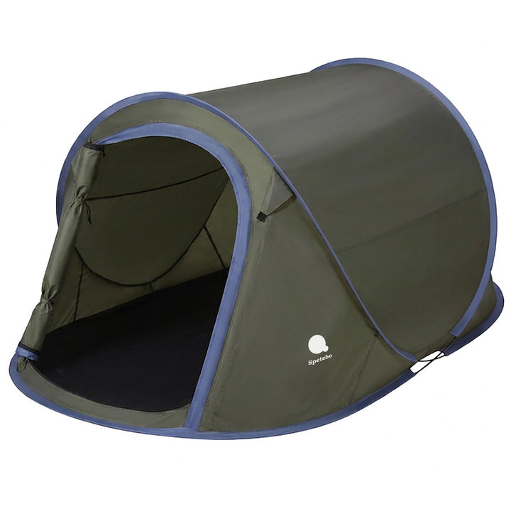 Pop Up Wurfzelt für 2-3 Personen in blau, grün oder Silber - Trekking und Camping Sofortzelt - Autom