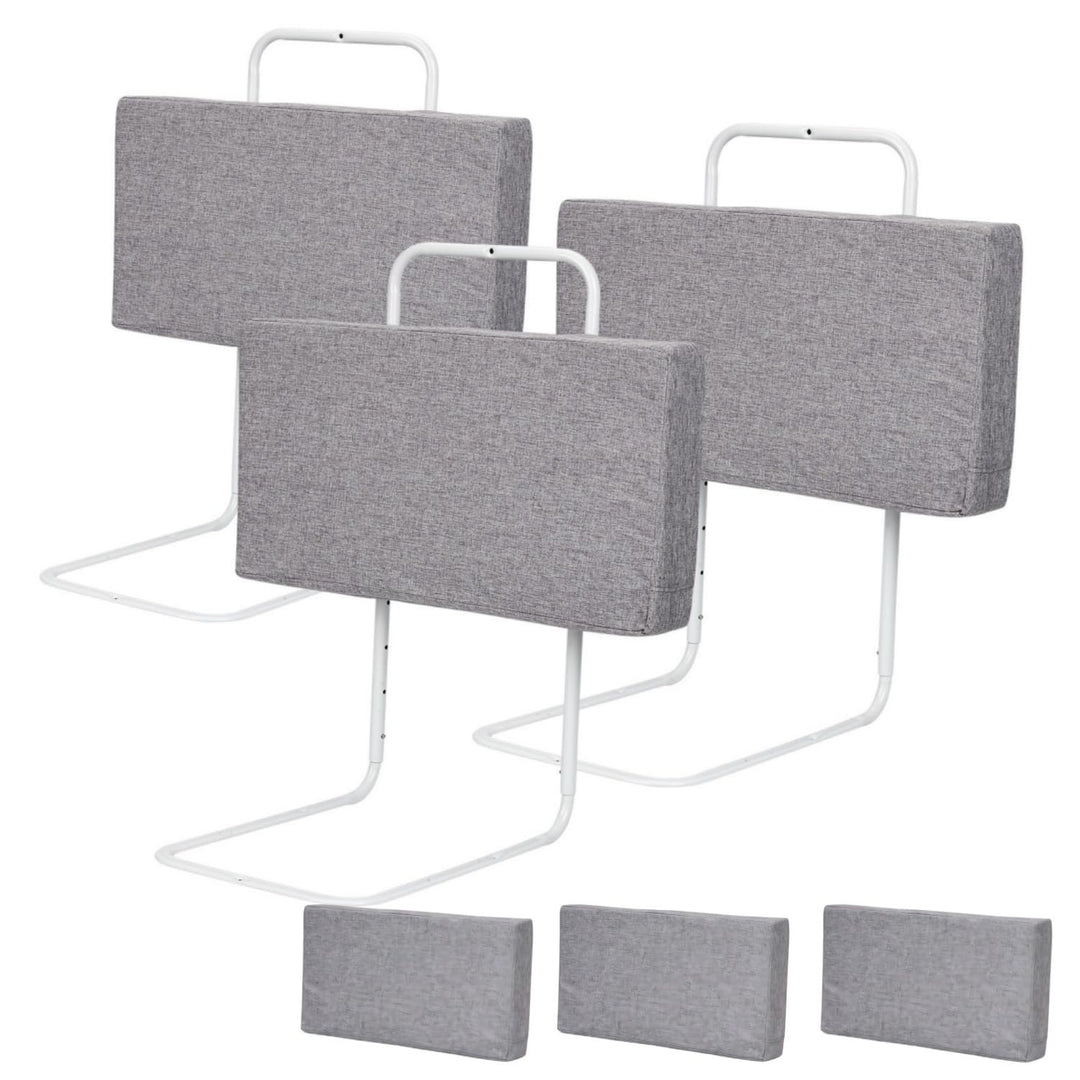 Ikodm Bettgitter 3x60cm rausfallschutz Bett Bettschutzgitter für Kinder 5-Loch Höhenverstellbar Bett