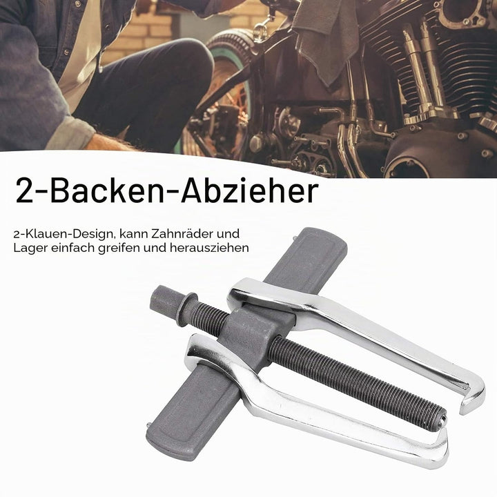 Lagerabzieher, 2-Backen-Zahnradabzieher, Entfernungswerkzeug, Verstellbarer Entfernungs-Profi-Tasten