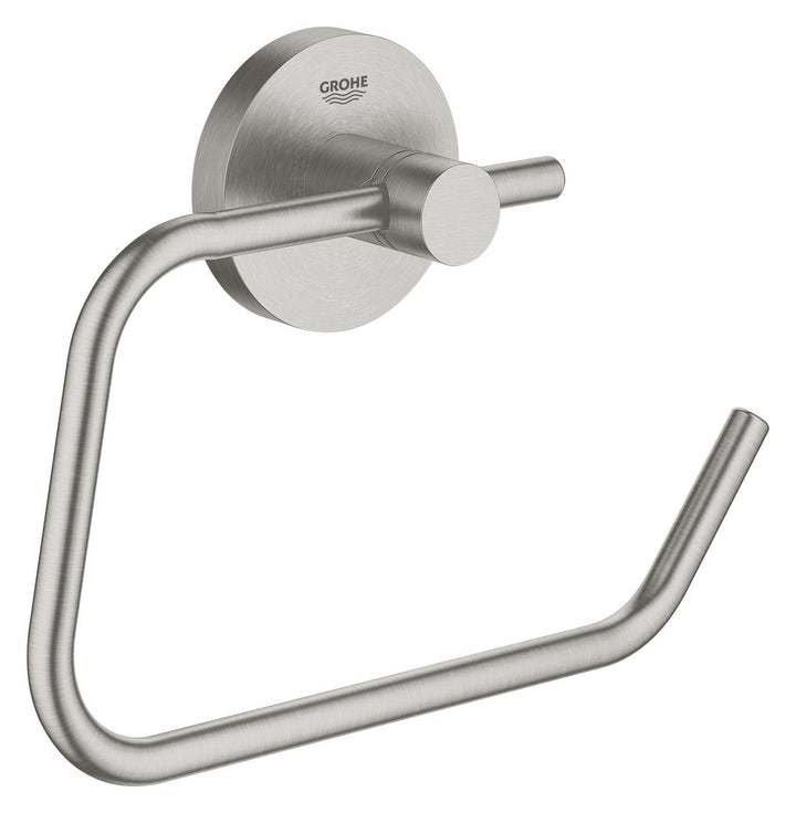 GROHE Start - Papierhalter (Material: Metall, verdeckte Befestigung, ohne Deckel, langlebig), supers