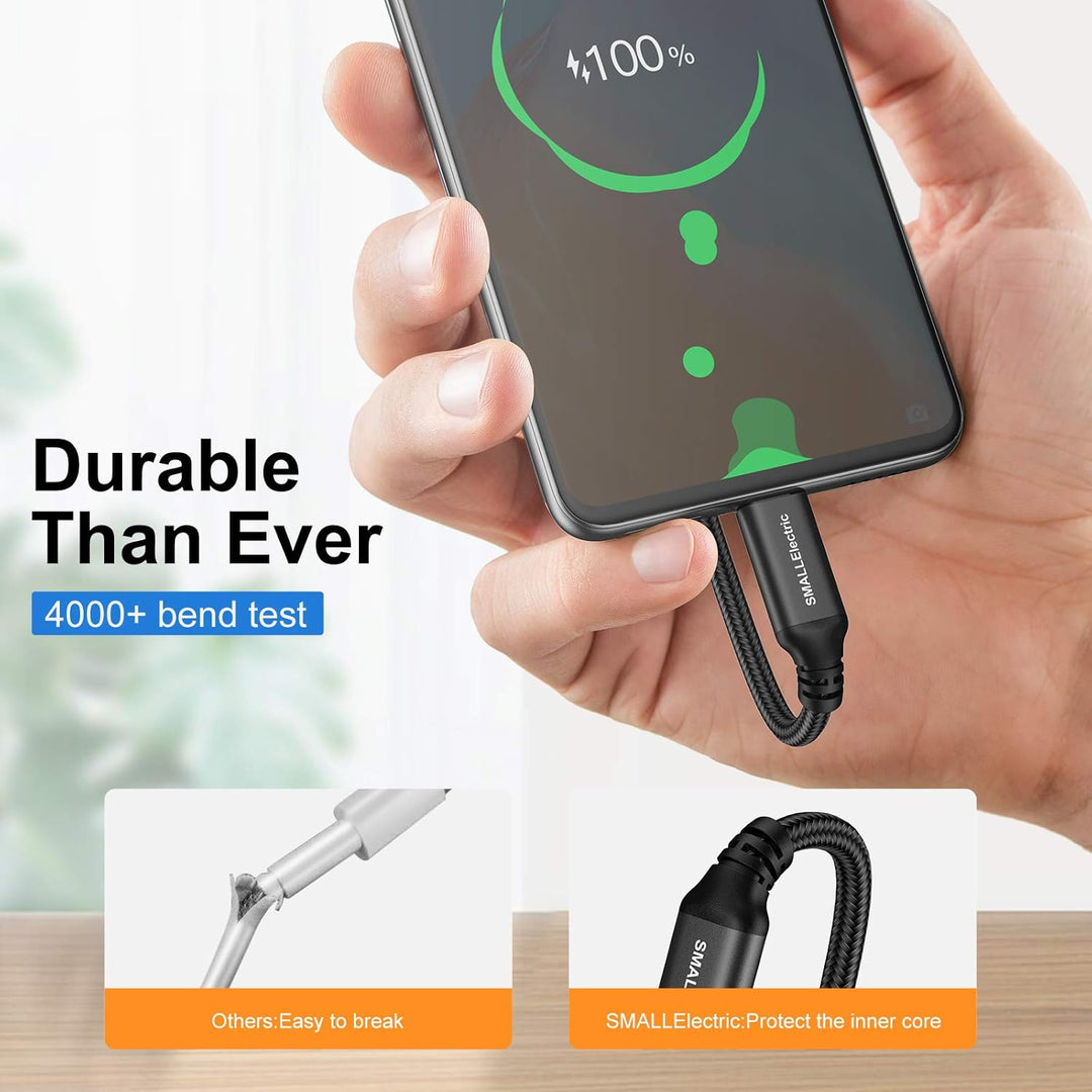 5 x 3 m langes USB-C-Kabel, extra langes USB-A auf USB-C, 3 m, Typ C, Schnellladekabel, kompatibel m