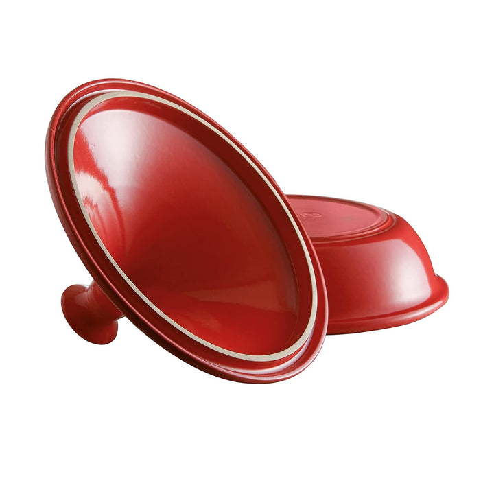 Interhal 349526 Keramik Rote Tajine E-Box, Ø270mm Grand Cru, Grand Cru