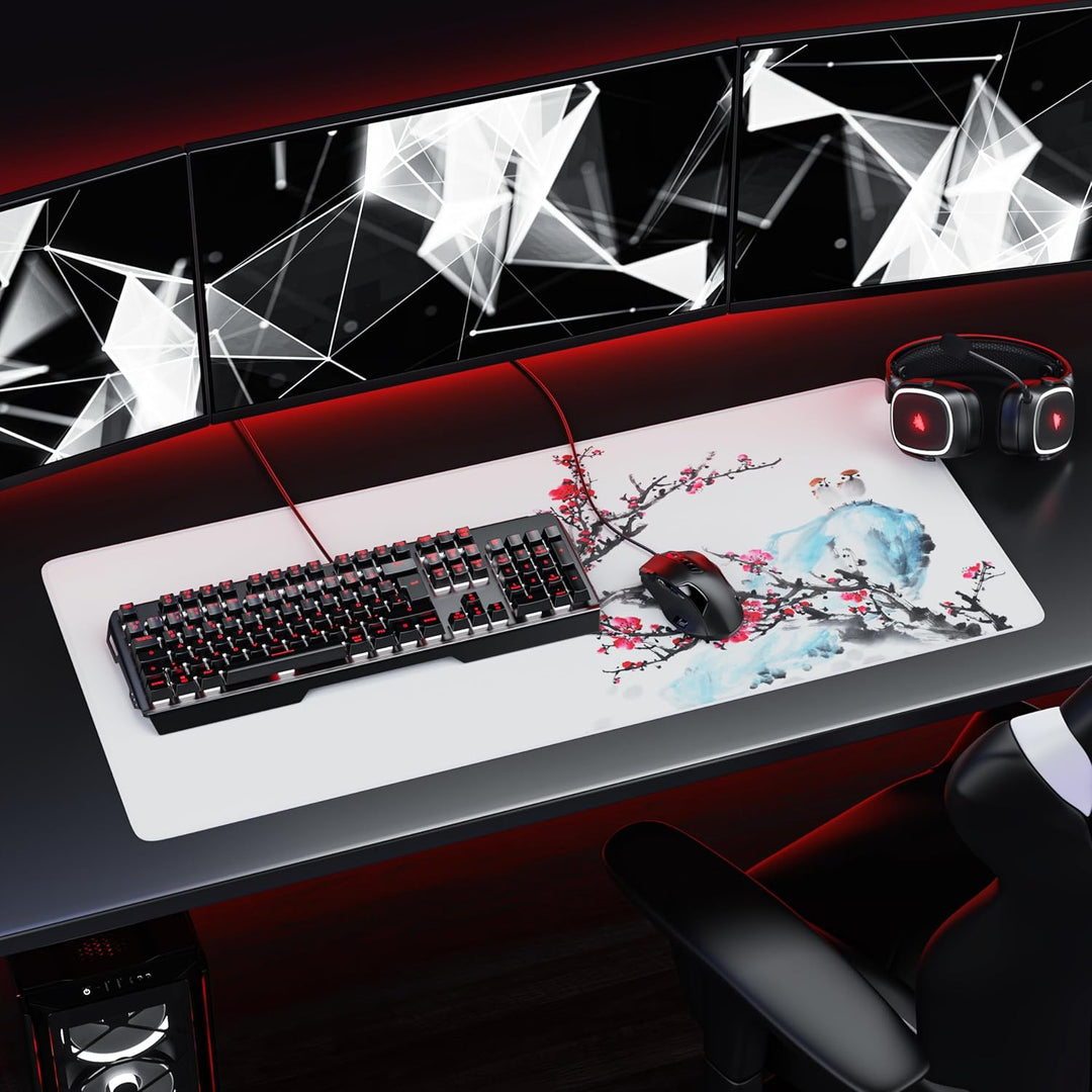 CSL-Computer TITANWOLF - XXL Speed Gaming Mauspad 900 x 400mm - XXL Mousepad - Tischunterlage Large