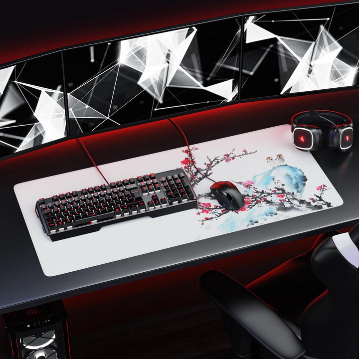CSL-Computer TITANWOLF - XXL Speed Gaming Mauspad 900 x 400mm - XXL Mousepad - Tischunterlage Large