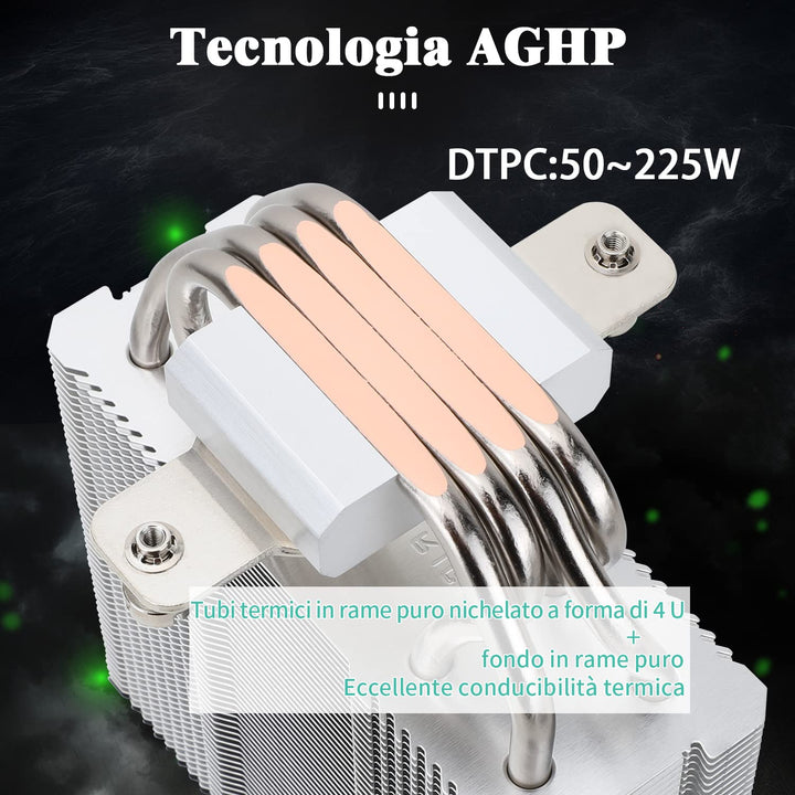 Thermalright Assassin X 120 SE CPU-Luftkühler, AX120 SE, 4 Heatpipes, TL-C12C PWM Leiser Lüfter CPU-