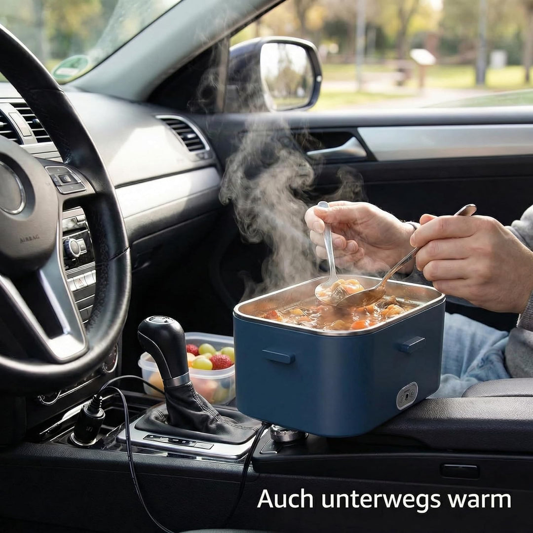 Elektrische Lunchbox 100W 3-in-1 12V/24V/220V Lunchbox Elektrisch 1,8L Grosskapazität Leicht zu Rein