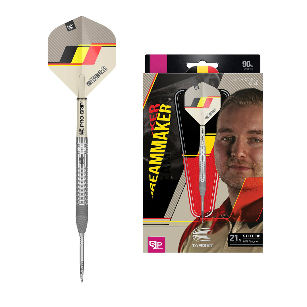 Target Darts Dimitri Van den Bergh Dream Maker G1 90% Wolfram Swiss Point Steeldarts-Set Dartpfeile