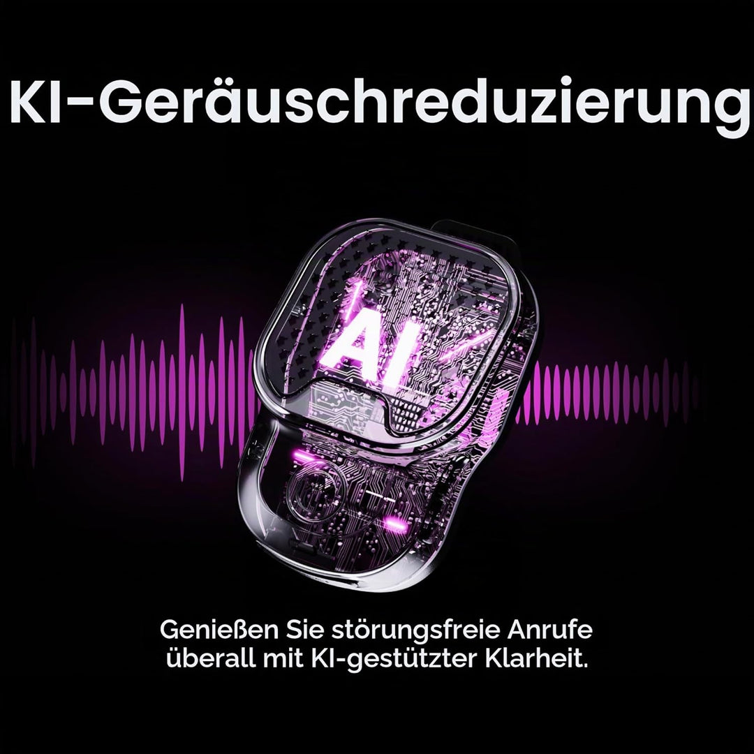 ALECK ROX Tragbarer Bluetooth-Lautsprecher 5.3, tragbar, kabellos, mit Clip für 32 Stunden Wiedergab