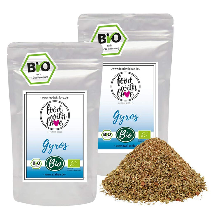 Azafran Bio Gyrosgewürz/Gewürzzubereitung Food with Love 500g 500 g (1er Pack), 500 g (1er Pack)