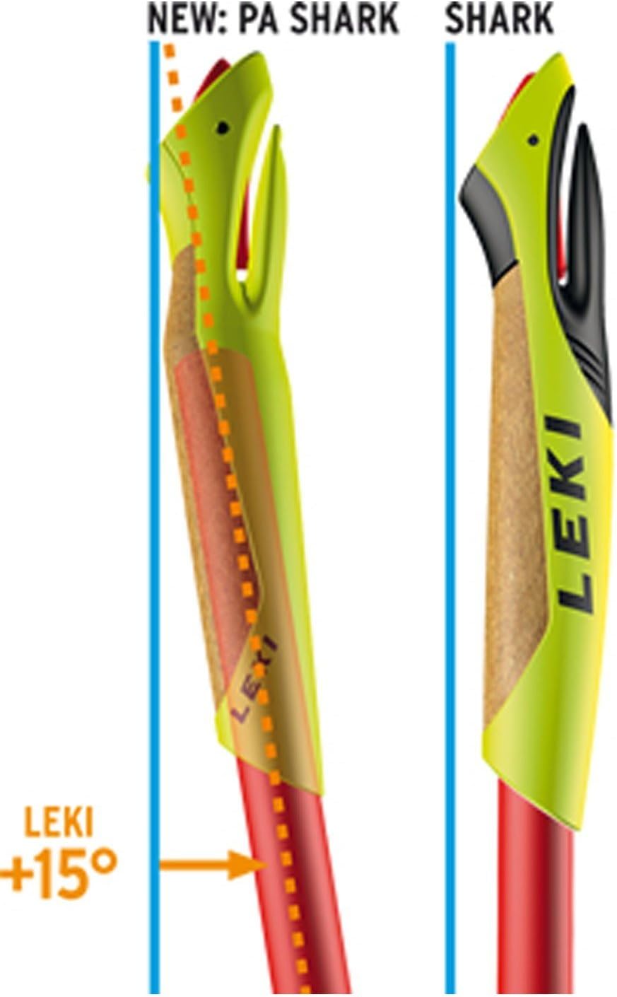 LEKI Nordic Walking Stock Flash Shark 120 White-Green-Anthracite, 120 White-Green-Anthracite