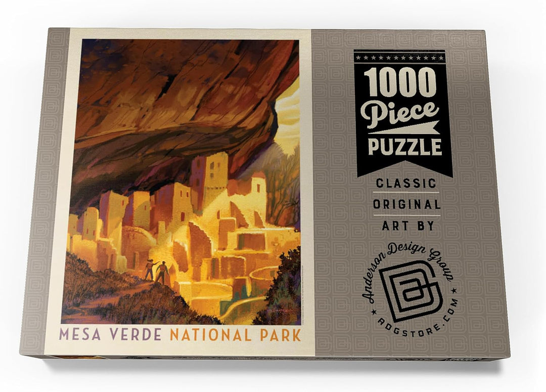 Mesa Verde National Park: Golden Moment, Vintage Poster - Premium 1000 Teile Puzzle - MyPuzzle Sonde