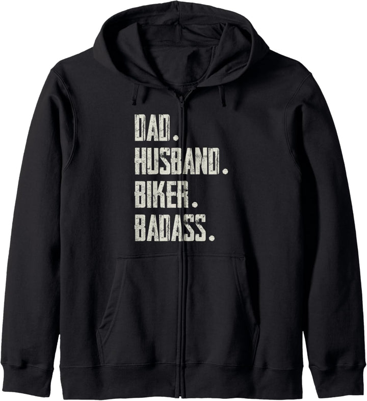 Dad Husband Rider Badass Lustig Bikerstyle Chopper Motocross Kapuzenjacke
