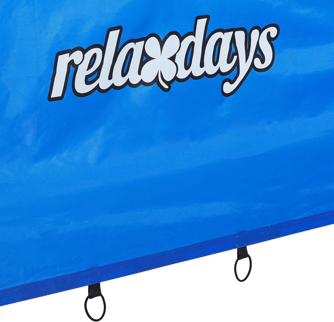 Relaxdays Fussballtor mit Torwand, Garten, Kinder & Erwachsene, Soccertor, HBT 170x235x85 cm, Stahl,