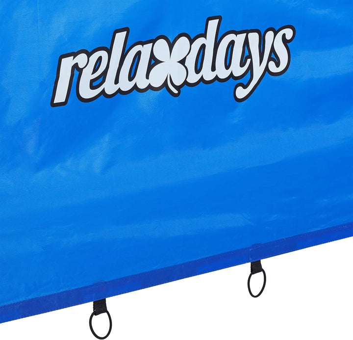 Relaxdays Fussballtor mit Torwand, Garten, Kinder & Erwachsene, Soccertor, HBT 170x235x85 cm, Stahl,