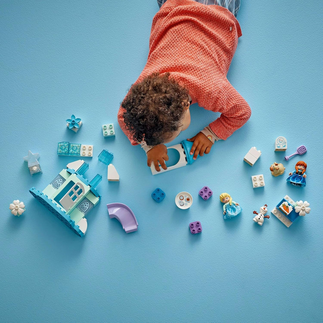 LEGO DUPLO │ Disney Annas und Elsas Party im Eispalast - Frozen Spielzeug mit ELSA Figur, Lichtstein