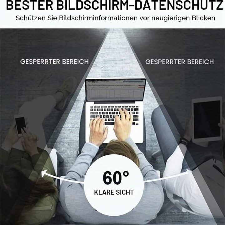 THORANI Magnetische Notebook Blickschutzfolie 15.6 Zoll 16:9 - Premium Sichtschutz & Displayschutz f
